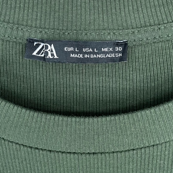 Zara Ribbed Fitted Bodycon Dresss - Picture 8 of 9